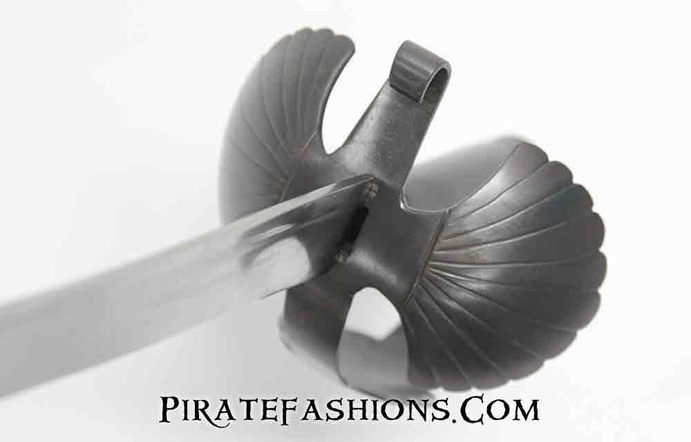 Double Shell Guard Cutlass - Antiqued Brown