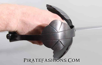 Double Shell Guard Cutlass - Antiqued Brown